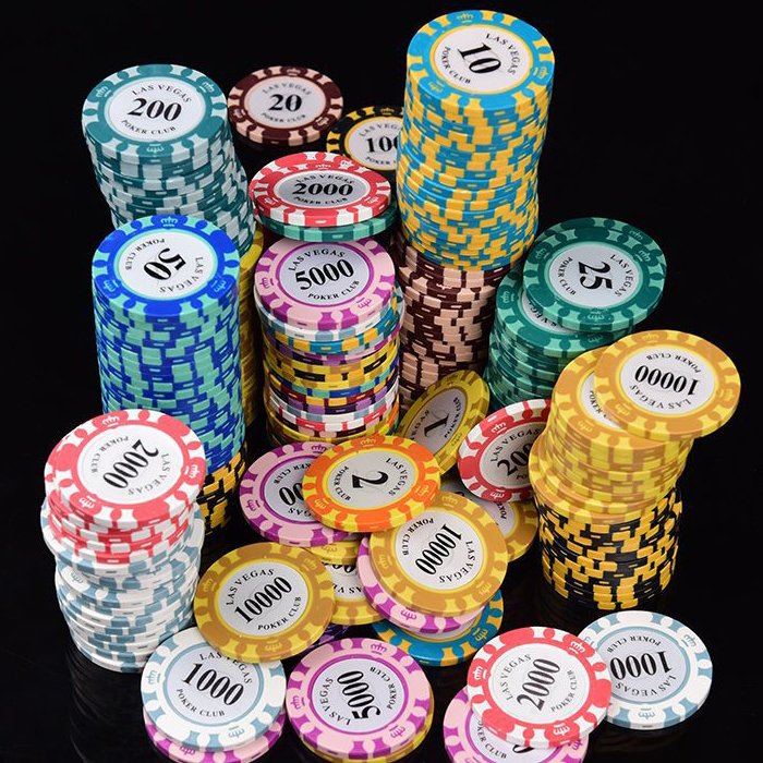 Custom poker chips set gambling poker chip products with case for casino