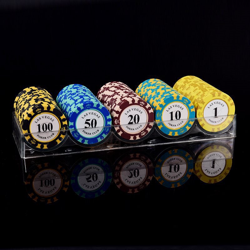 Custom poker chips set gambling poker chip products with case for casino