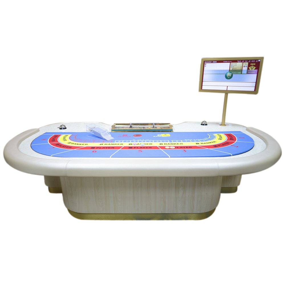 Premium Luxury Customizable Casino Baccarat Table with Chip Box