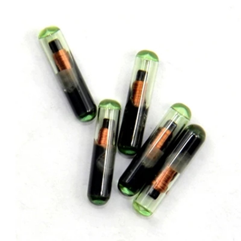 A2AUTOKEYS 500/200/100/50/10/5 PCS Car Key Glass Transponder ID48 ID 48 Chip T6 Crypto Unlocked Chip