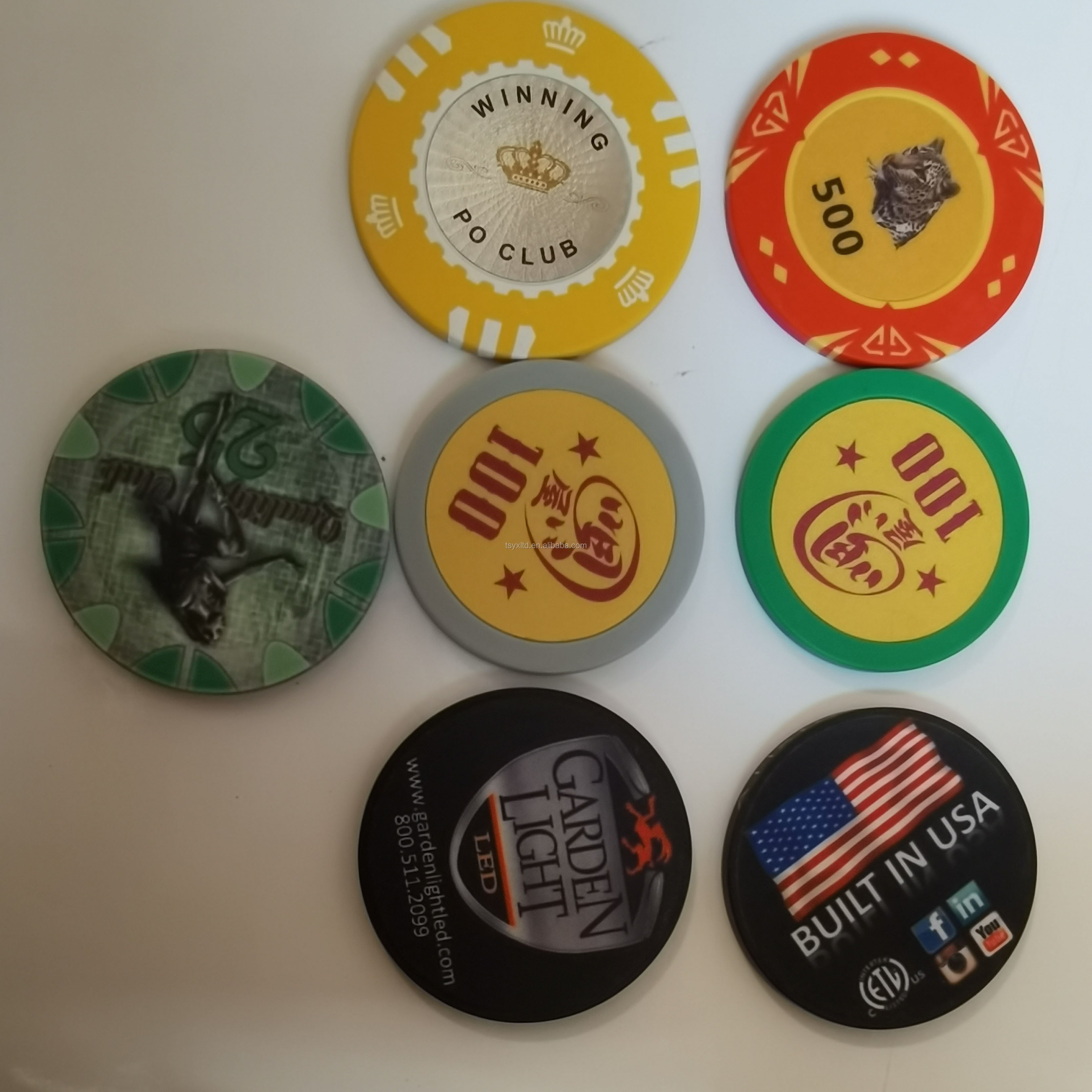 Good quality Custom clay poker plastic chess pieces casino chips