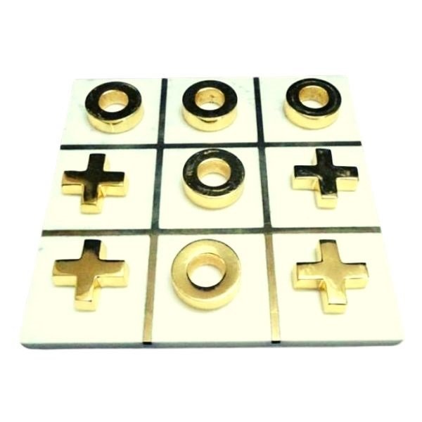 Marble highly quality elegant tic tac toe perfect gifting for birthday Tic Tac Toe indoor Game for Kids and Family Board Games