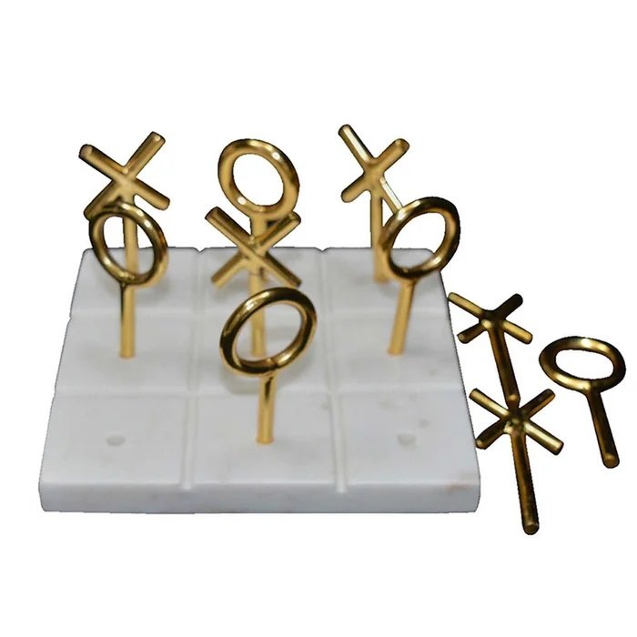 Marble highly quality elegant tic tac toe perfect gifting for birthday Tic Tac Toe indoor Game for Kids and Family Board Games