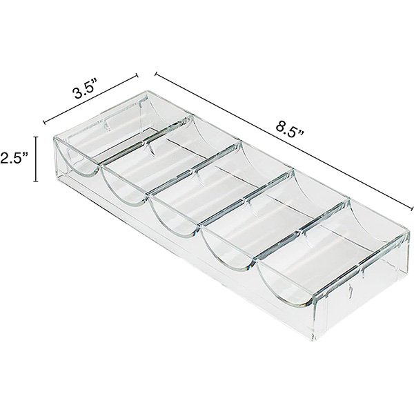 100pcs acrylic poker chips tray holder