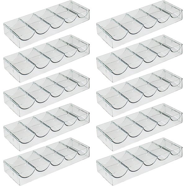 100pcs acrylic poker chips tray holder