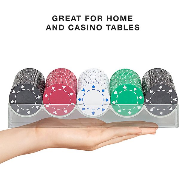 100pcs acrylic poker chips tray holder