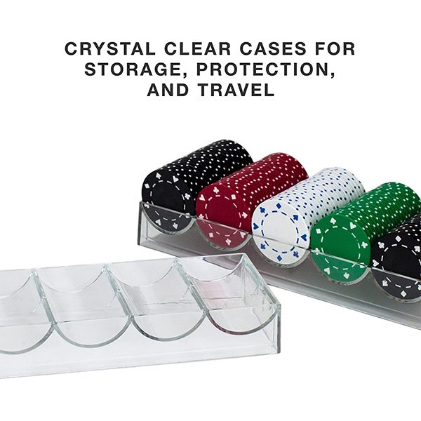 100pcs acrylic poker chips tray holder