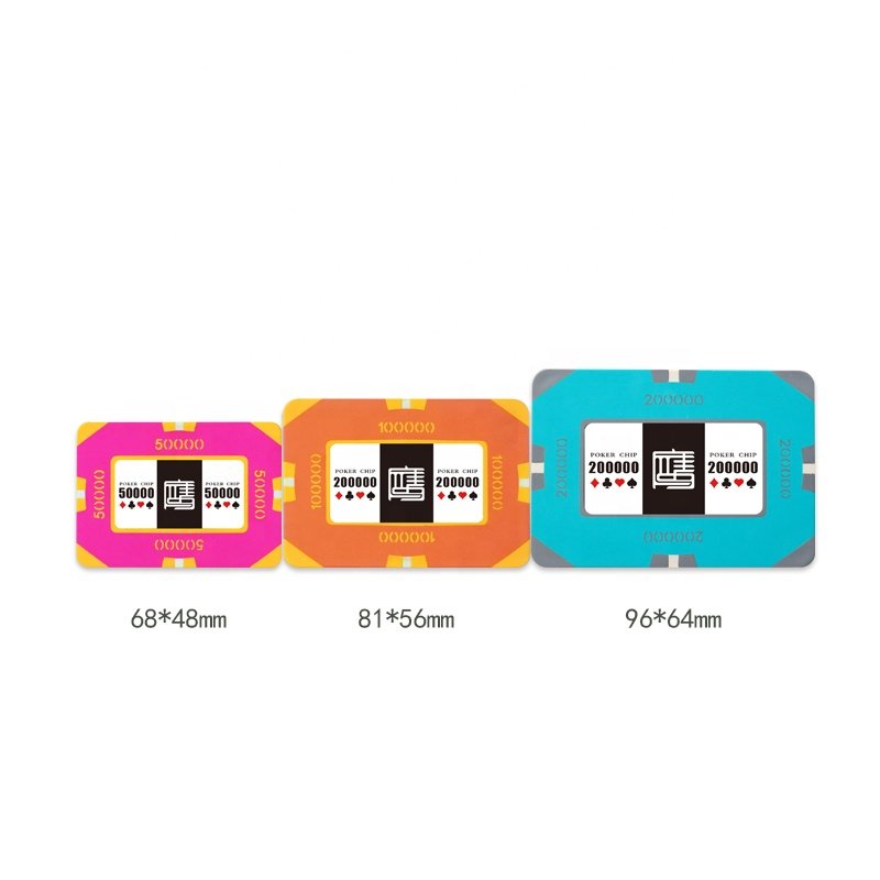 YH Casino Quality Nylon Material RFID Square Poker Chips With Your Own Logo