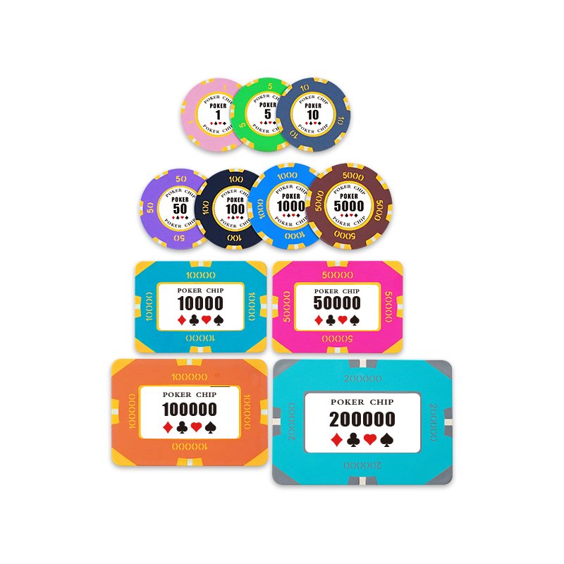 YH Casino Quality Nylon Material RFID Square Poker Chips With Your Own Logo