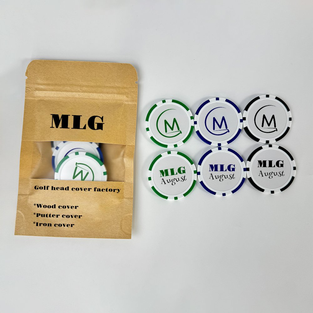 Hot Selling 40mm Diameter ABS Plastic Golf Poker Chip Ball Marker