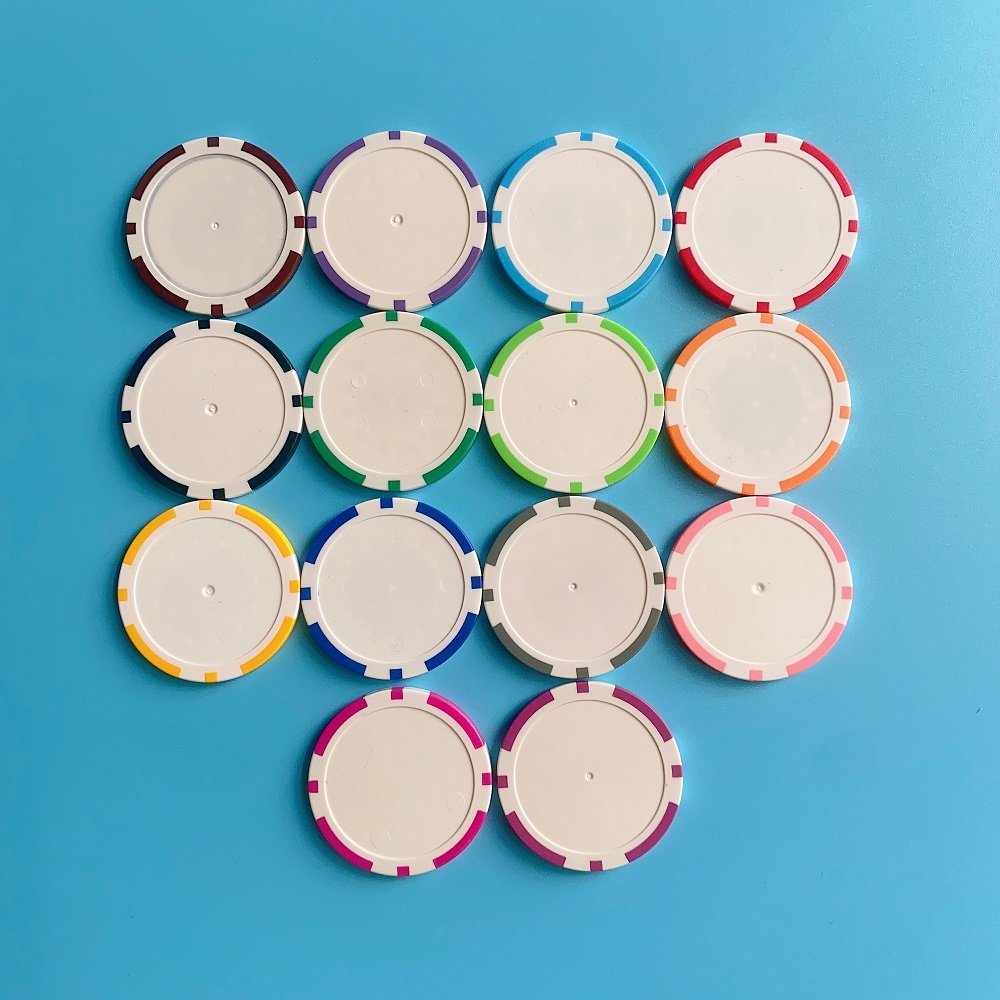 Hot Selling 40mm Diameter ABS Plastic Golf Poker Chip Ball Marker