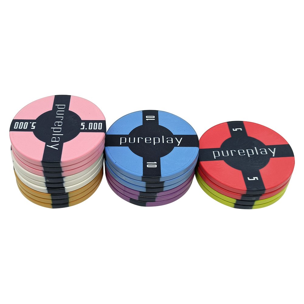 Fully customisable EPT Professional Ceramic Material Poker Chips 10g and 40MM poker chips with customises design colour and logo
