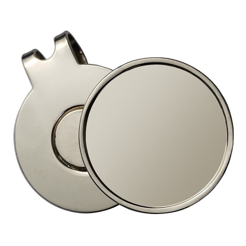Factory Wholesale 25mm 1 Inch Silver Blank Strong Magnetic Iron Metal Golf Ball Marker Hat Clip Golf Accessories