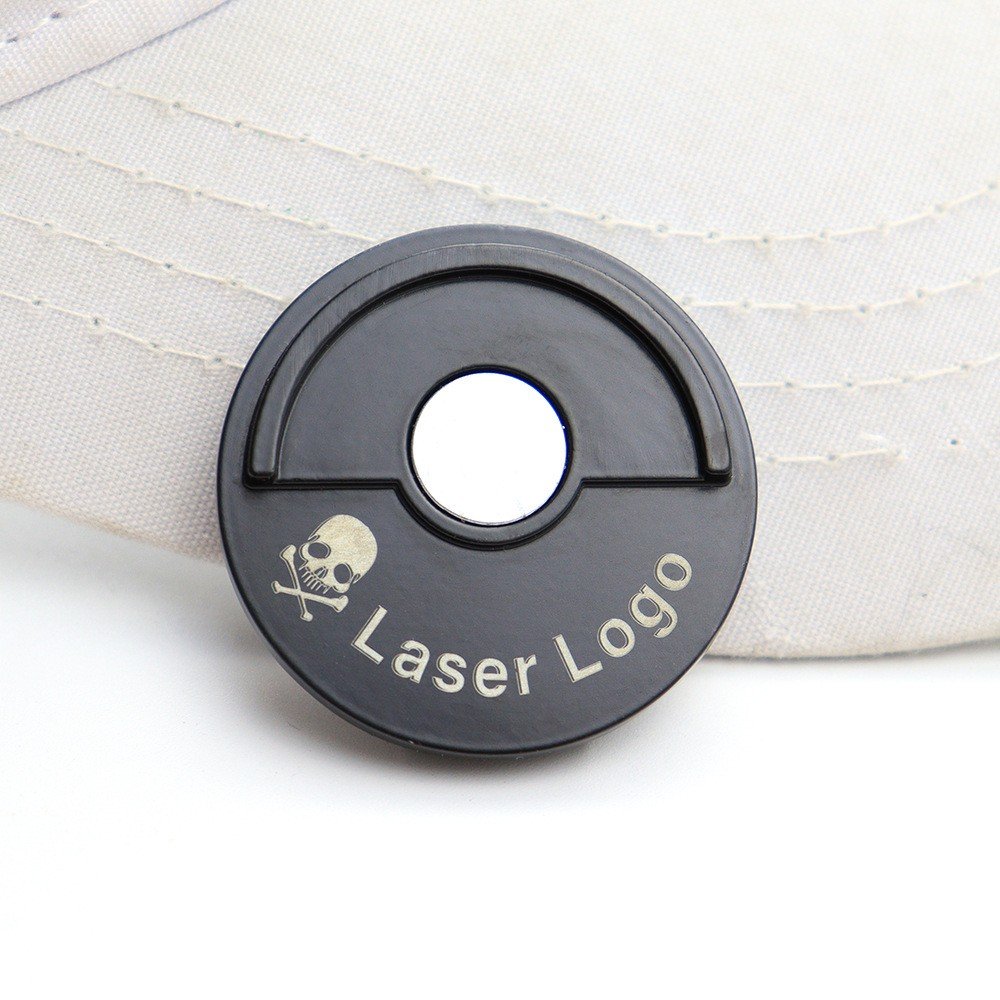 Factory Wholesale 25mm 1 Inch Silver Blank Strong Magnetic Iron Metal Golf Ball Marker Hat Clip Golf Accessories