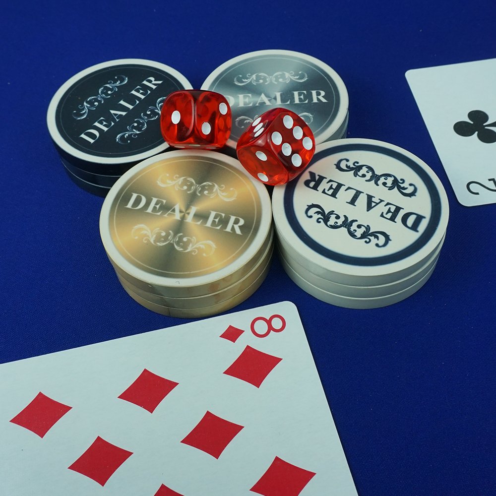 Free Design and Samples Best Customized Ceramic Poker Dealer Button 48.5mm*5.5mm of 26g