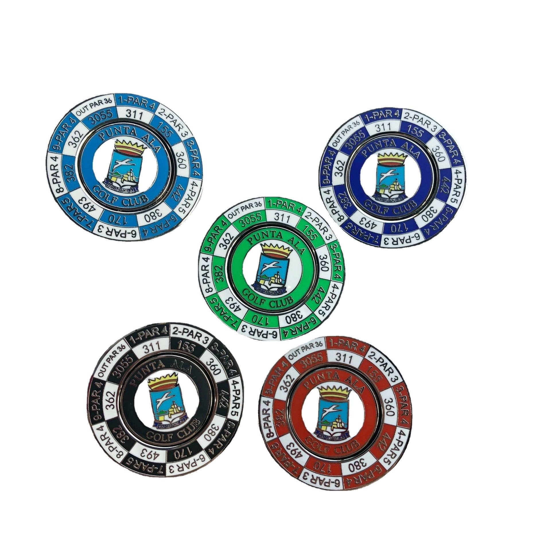 wholesale cute custom magnetic golf ball marker golf ball marker poker chip