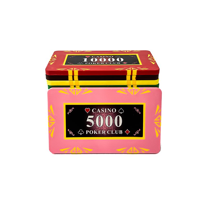 Rectangular Clay Poker Chips Square Casino Game Token Coin Professional Gambling Chips