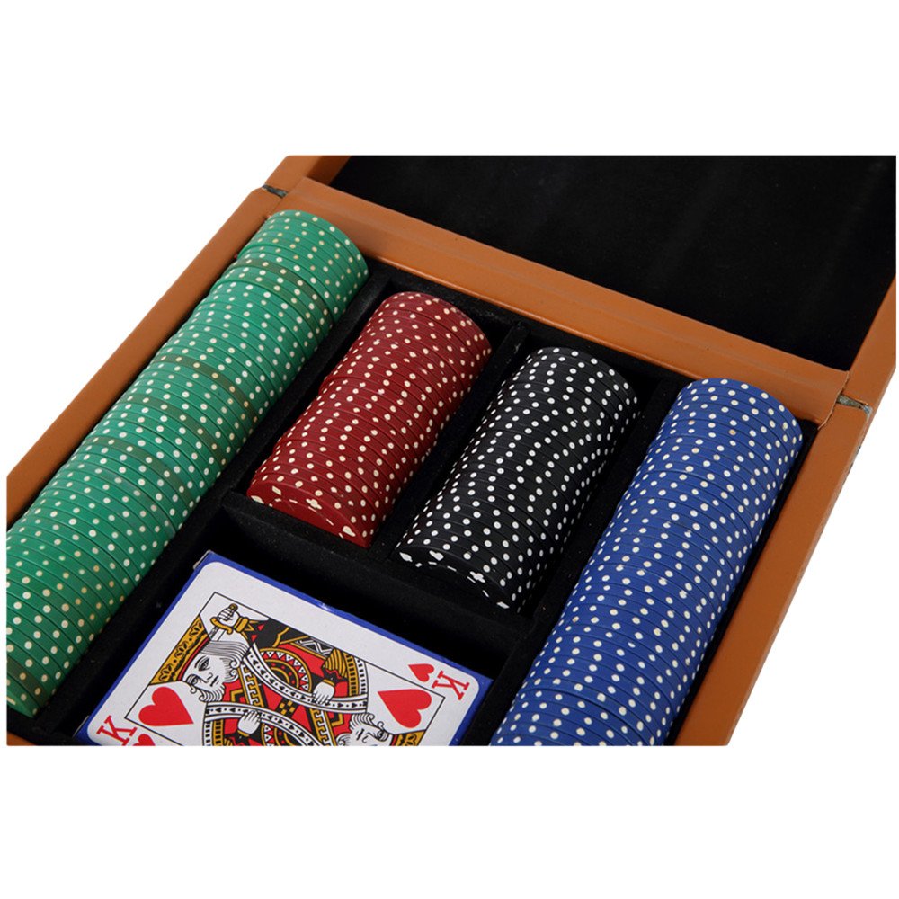 Custom quality gambling equipment storage box entertainment game set gambling poker chips