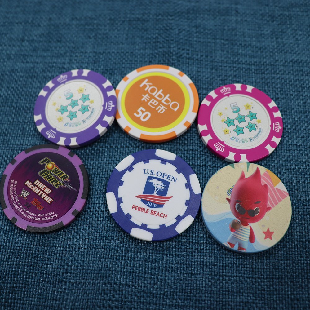 Custom Casino Chips Logo 12g Ceramic Poker Chips 2 Playing Cards With Aluminum Box