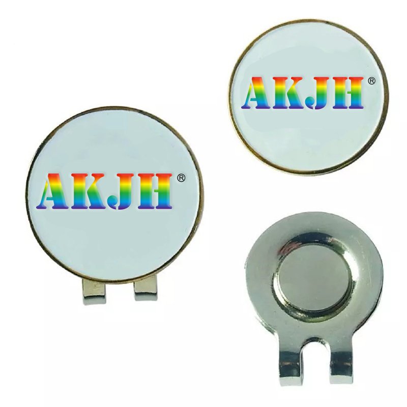 Wholesale Custom Ball Marker Golf Hat Clip Blank Metal Bulk Personalized Magnet Golf Ball Marker