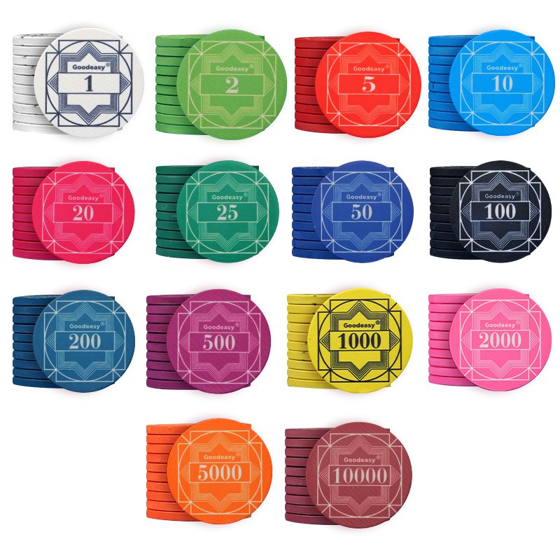 New Arrival Professional 10g Ceramic Poker Chip Set 500pcs Custom-designed with 39mm Diameter Thickened aluminum Material