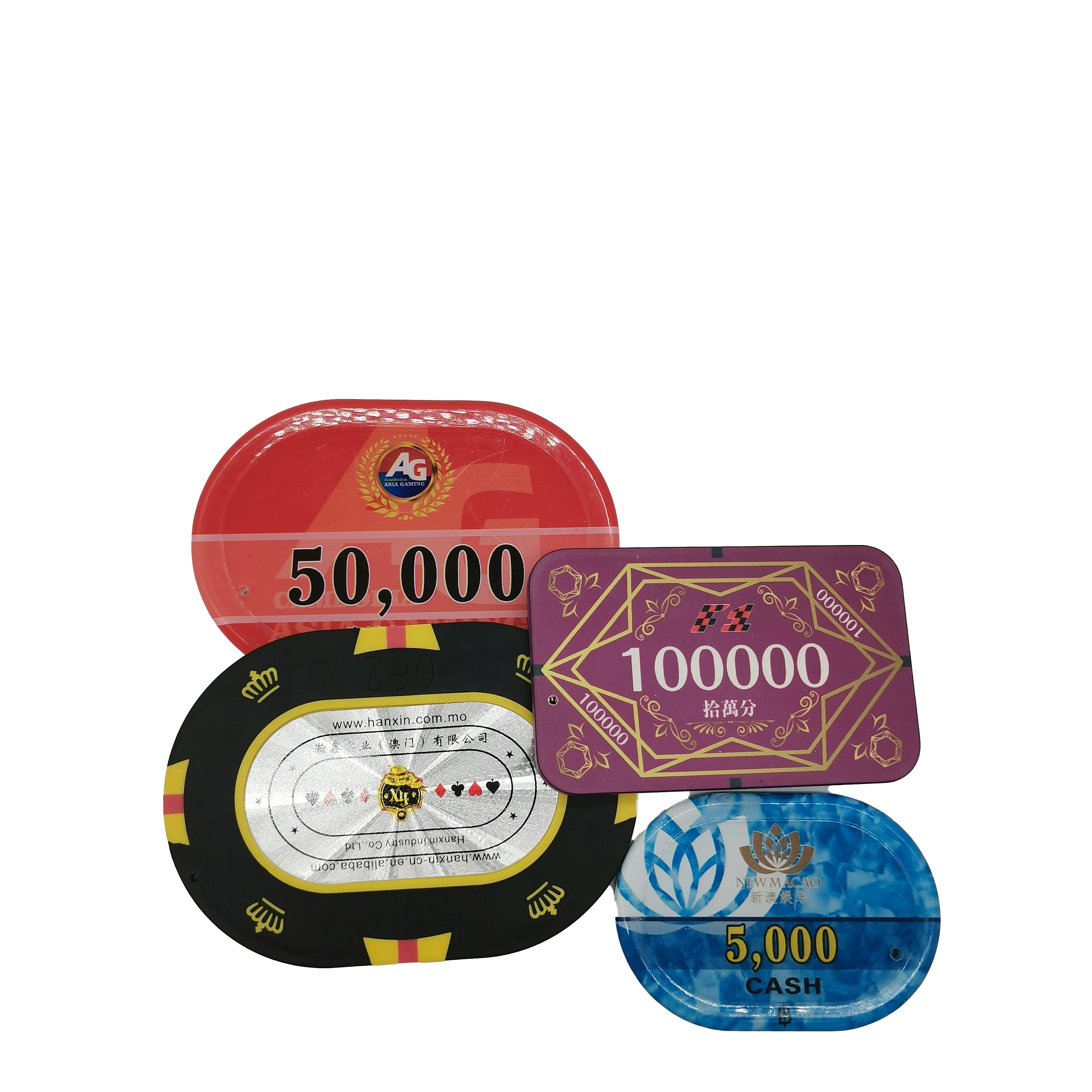 Free Sample Premium Custom Ultimate Heavy Weight 14g Monte Carlo Clay 10g Casino Poker Chips