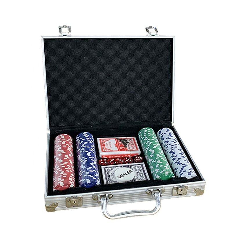 200 Pieces Custom Ept Ceramic Clay Poker Chips Set With Aluminum Case
