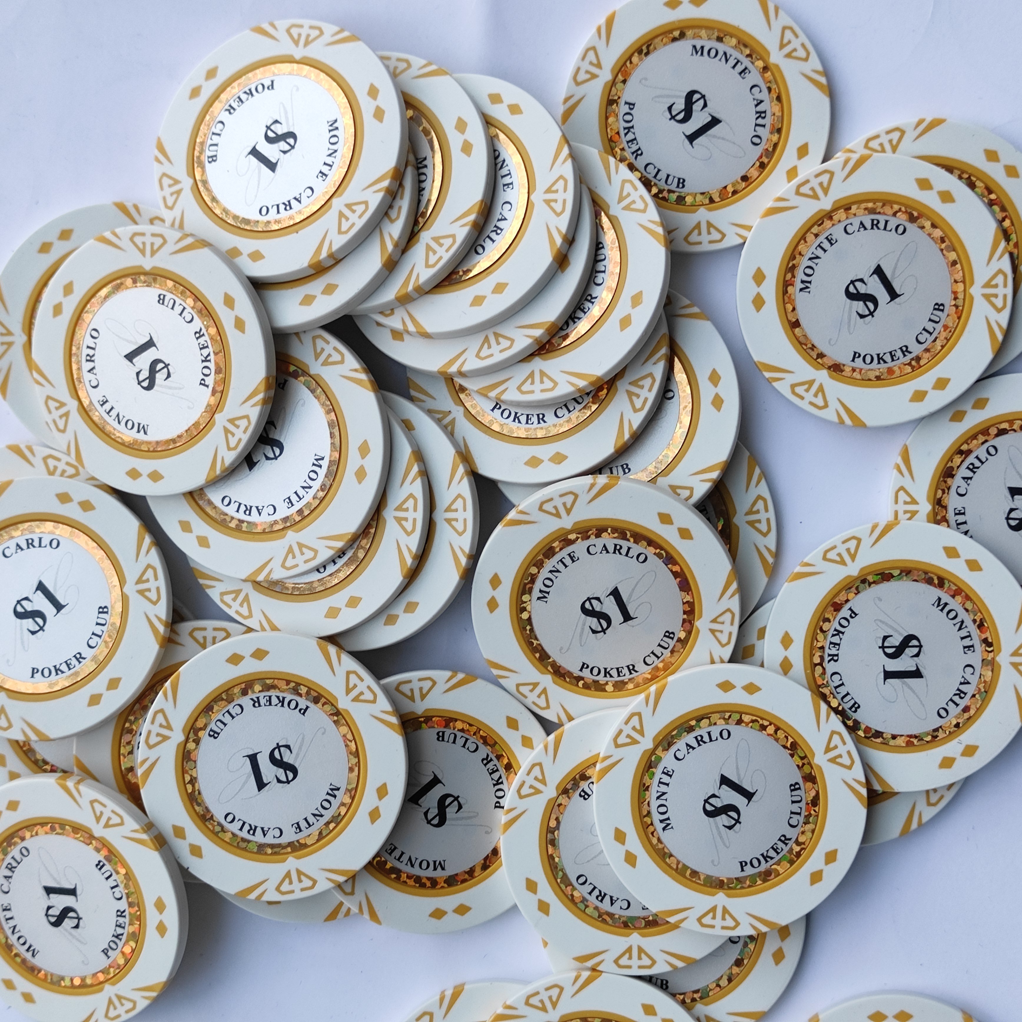 14 Gram Casino Monte Carlo Jetons Clay Poker Chips