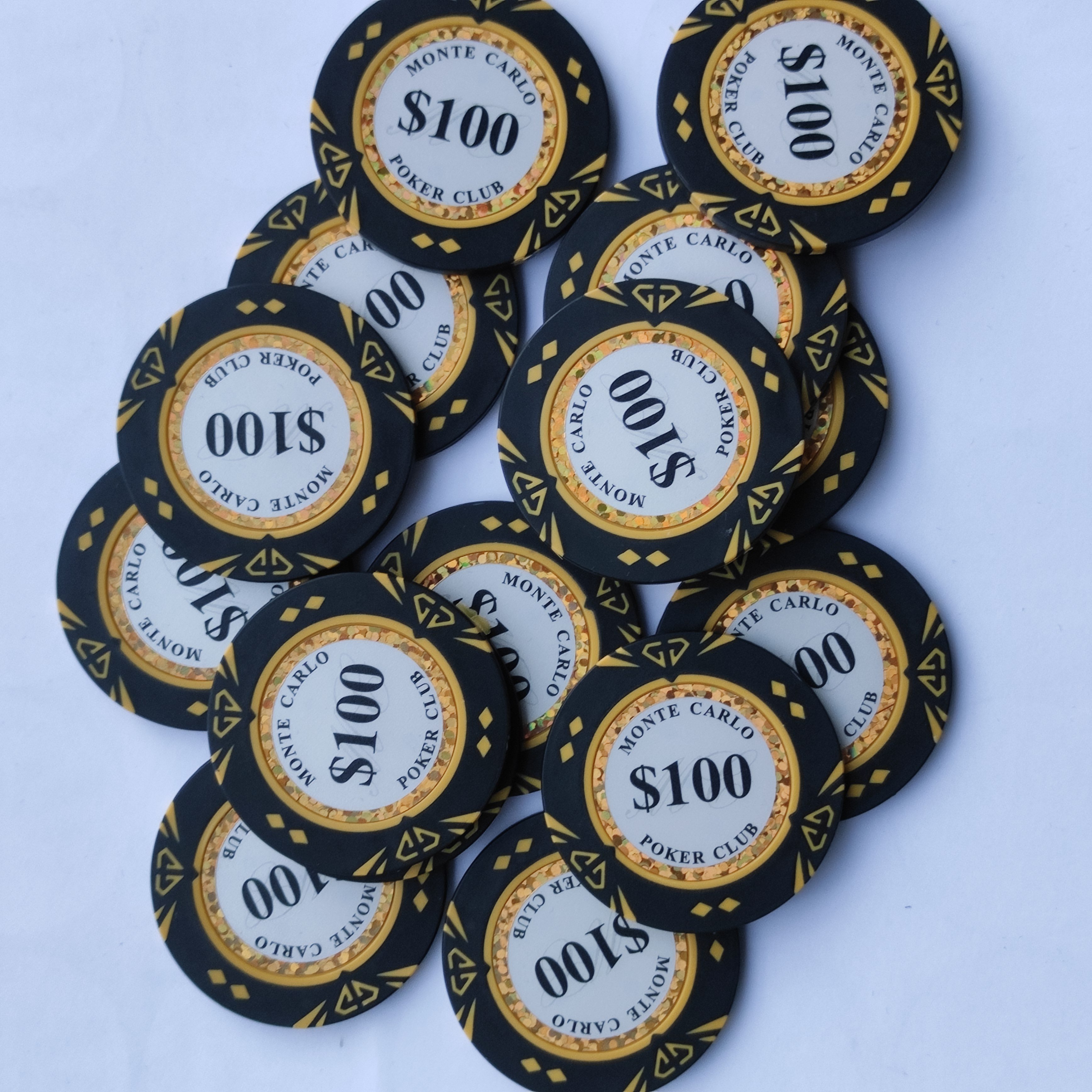 14 Gram Casino Monte Carlo Jetons Clay Poker Chips
