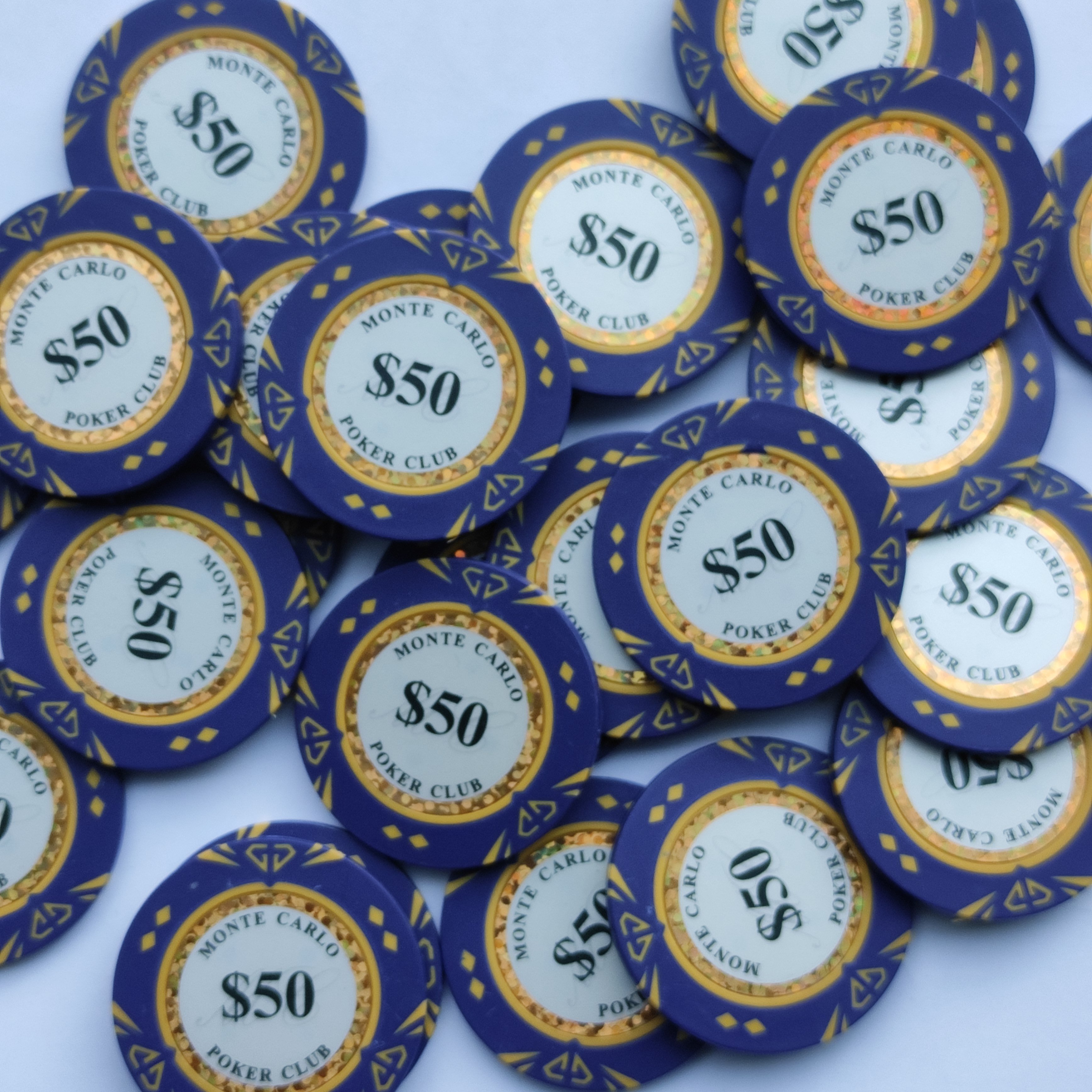 14 Gram Casino Monte Carlo Jetons Clay Poker Chips