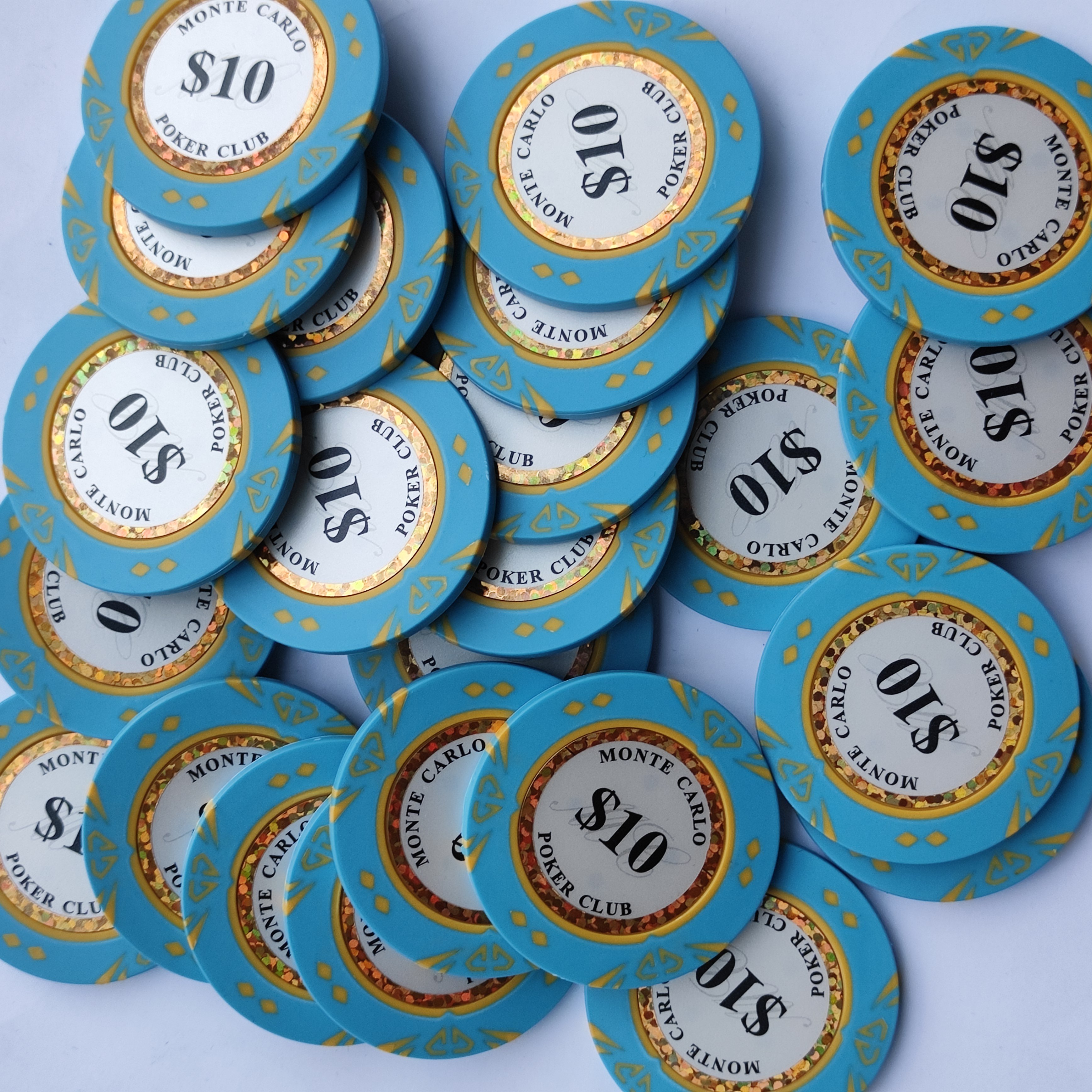 14 Gram Casino Monte Carlo Jetons Clay Poker Chips