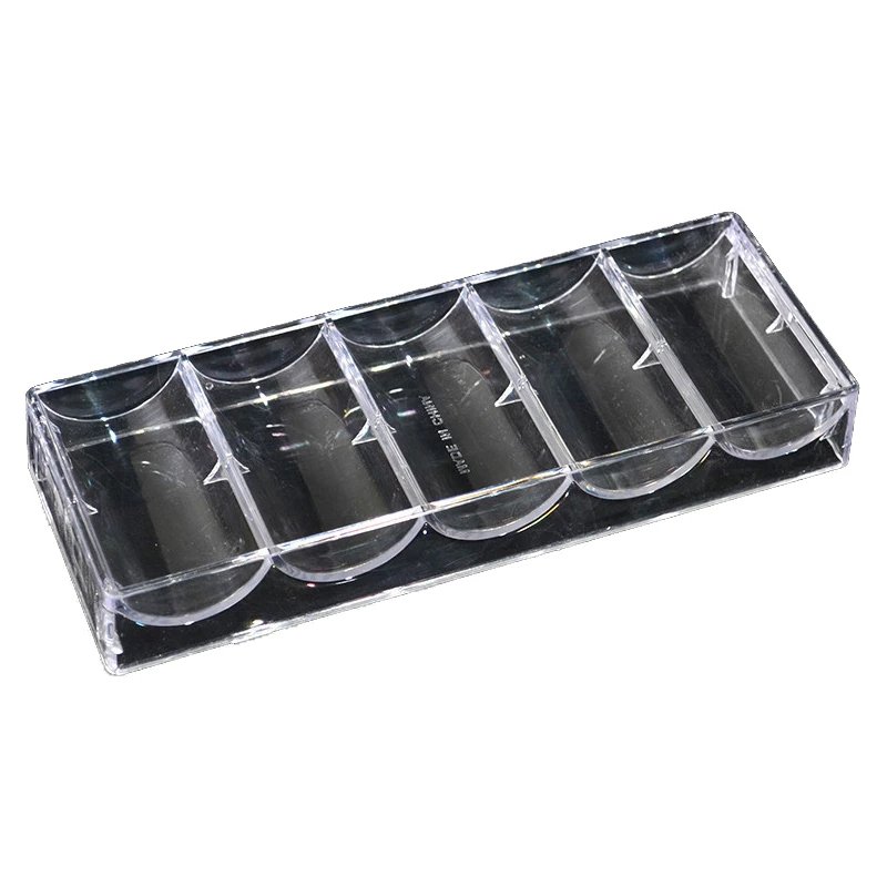High Quality Customized Casino Capacity Suitcase Tray Poker Container Manufacturer Box 100/200pcs Acrylic Poker Chips Case