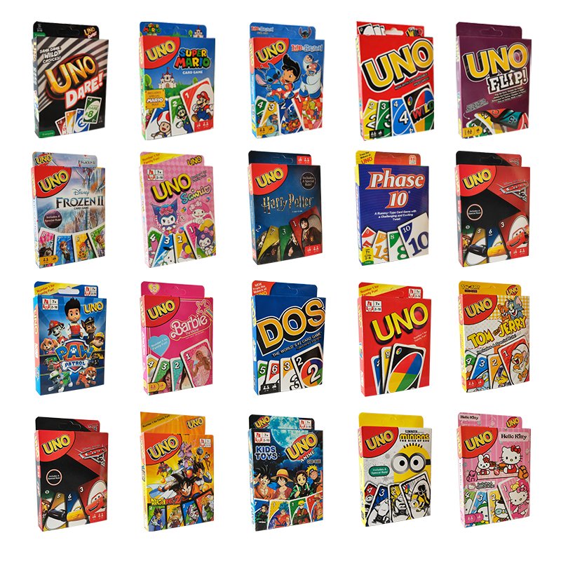 GL High Quality Poker Playing Cards Deck Of Card Game For Sale Wholesale Full Ranges Filp Wild Custom U Nos Board Card Games