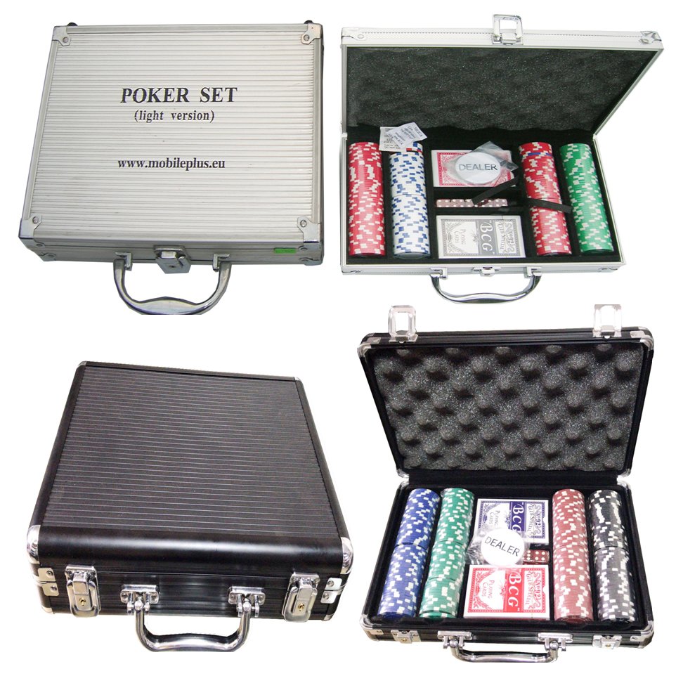 100-100 Ships Poker Set Aluminum Chip Set For Game Casino Poker Set Abs Clay Chips With Aluminum Suitcase