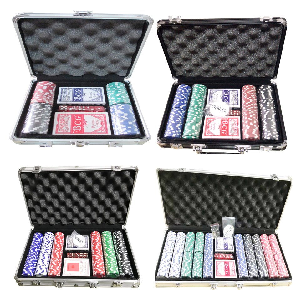 100-100 Ships Poker Set Aluminum Chip Set For Game Casino Poker Set Abs Clay Chips With Aluminum Suitcase