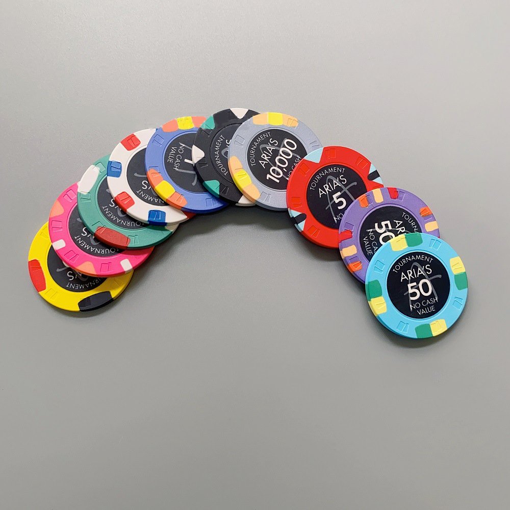 Ceramics Texas Poker Chips Round Chips Concave Convex Multicolor Customization Board Game