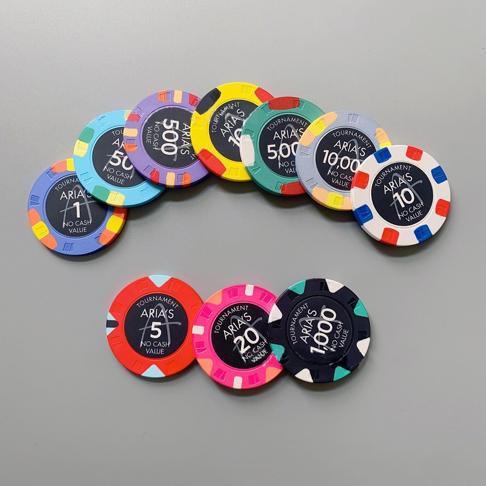 Ceramics Texas Poker Chips Round Chips Concave Convex Multicolor Customization Board Game