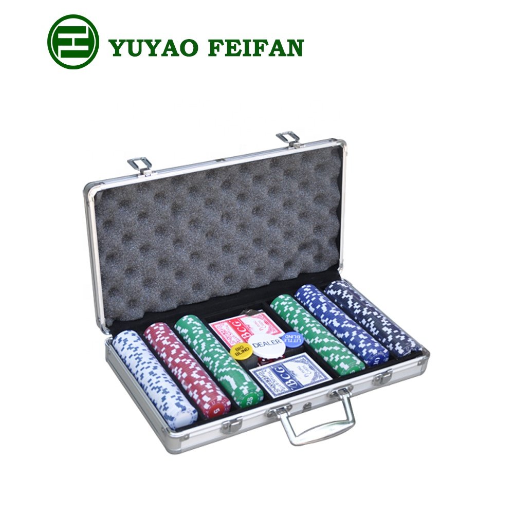 300pcs poker chip set with aluminum case
