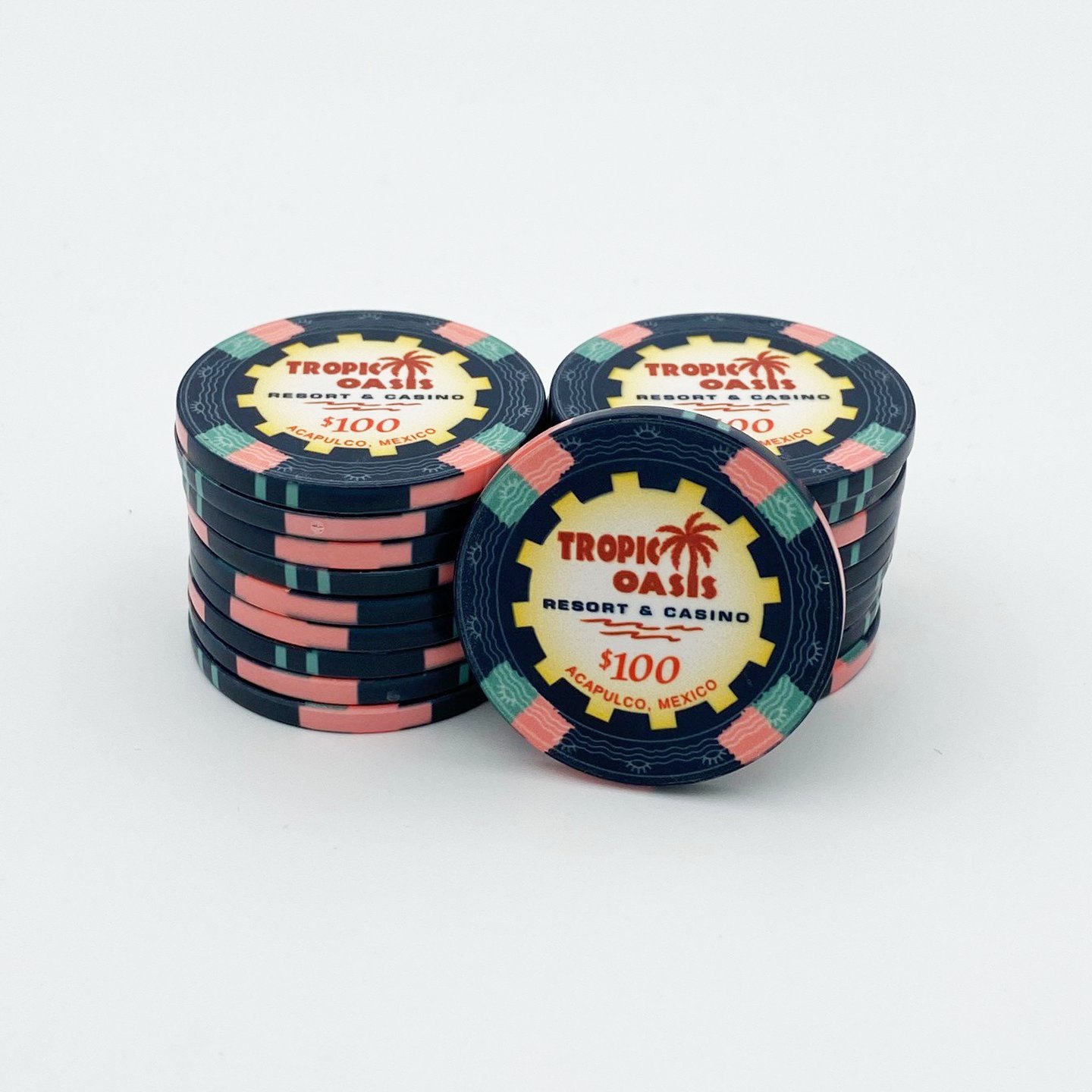 Fully customisable Professional Ceramic Material Poker Chips 10g and 40MM poker chips with customised design colour and logo