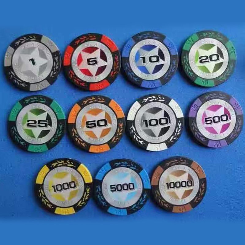 RFID clay 39mm Ceramic casino chips casino poker chip