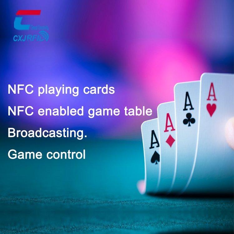 2021 Hot sale Rfid Nfc Playing Card Printing Access Control Card Rfid Paper Pvc Rfid Nfc Playing Card Poker With Chip