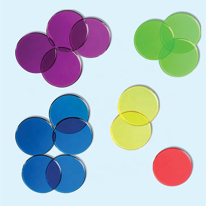 Colorful Transparent plastic Bingo Counting Chips