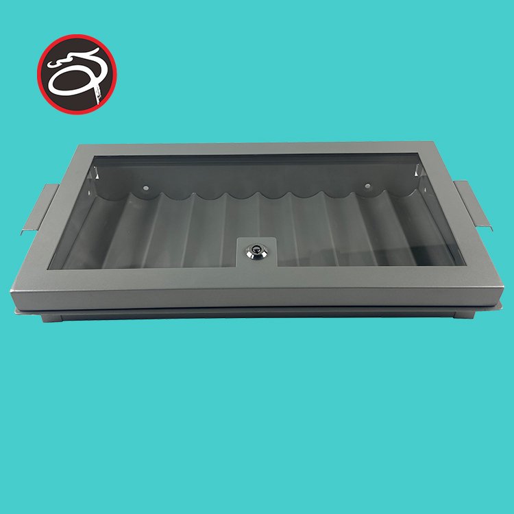 luxury New style 10 Rows Metal Silvery Chip Tray for poker table