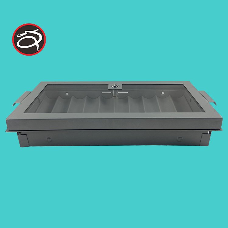 luxury New style 10 Rows Metal Silvery Chip Tray for poker table