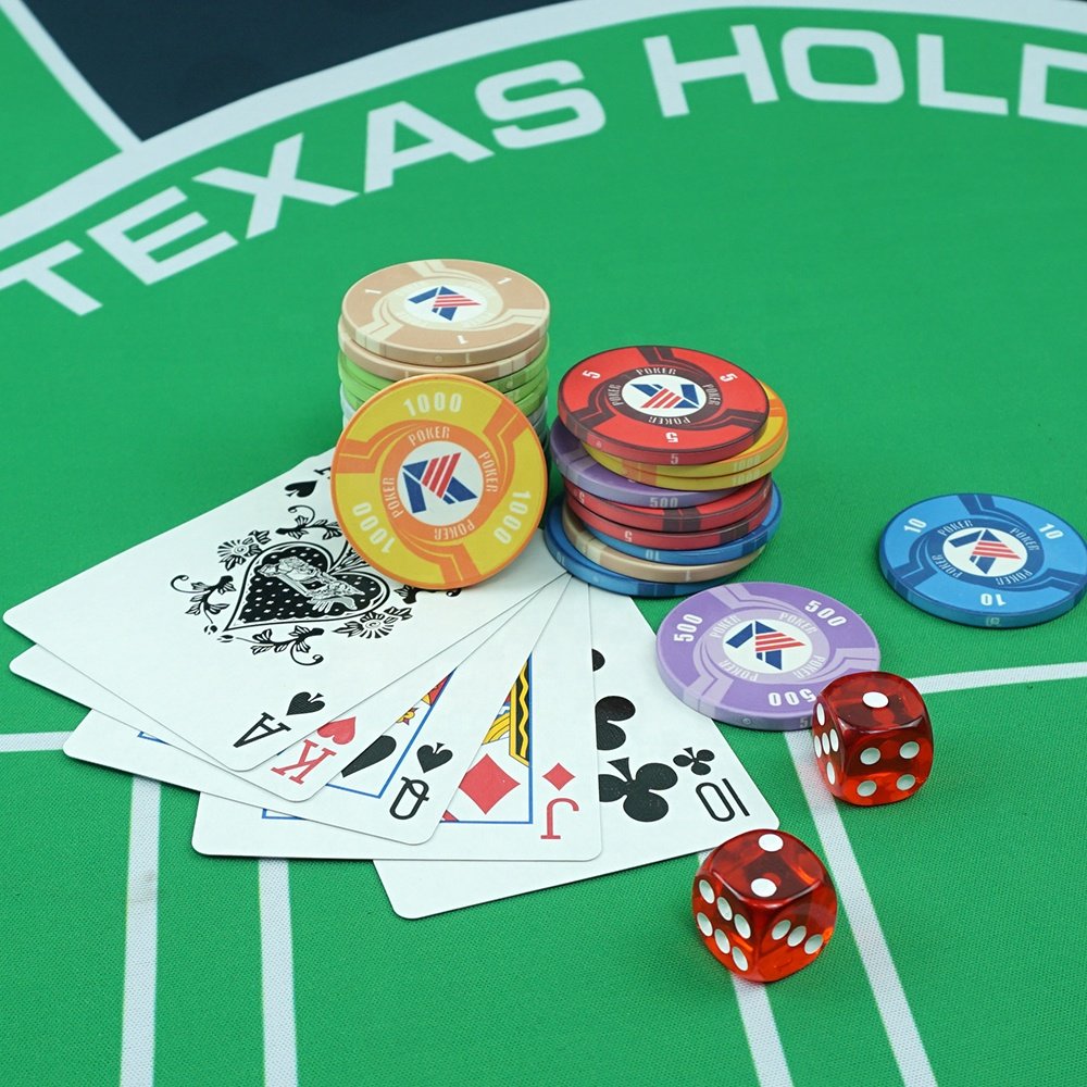 Free design and sample of 10g ceramic poker chips with custom logo professional factory supply for casino entertainment products