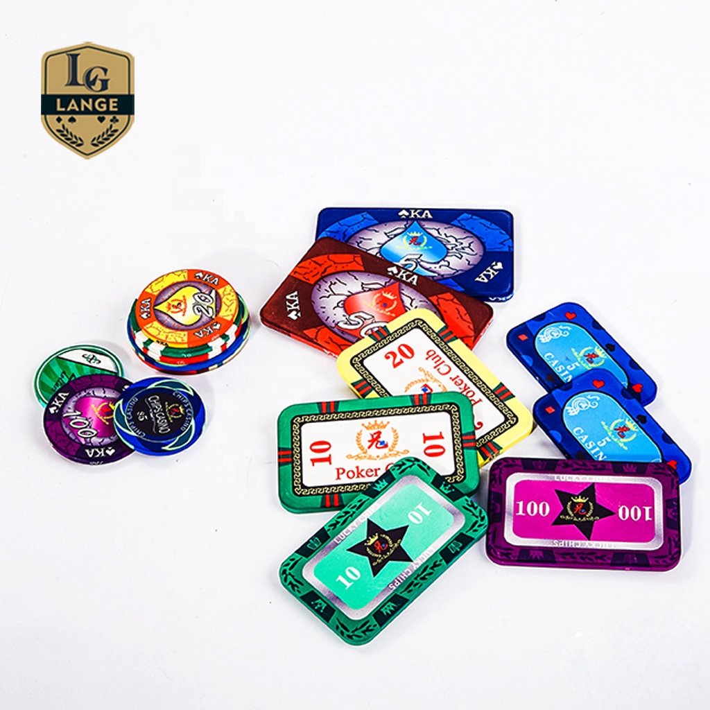 Ceramic Custom Printed Pattern Poker Chips Professional Cheap Poker Chips
