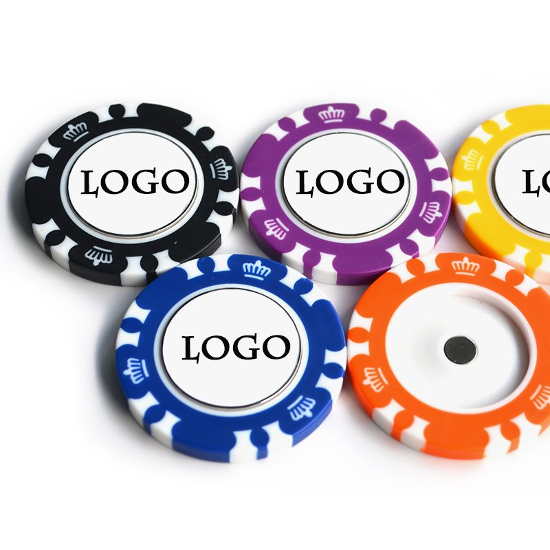 2024 new products Multi Color ABS Golf Magnetic Poker Chip Ball Marker Ceramic golf Accessories