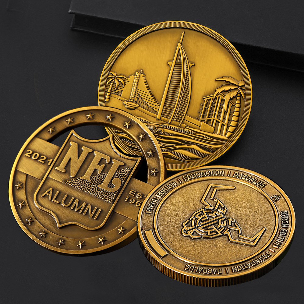 Manufacturers Metallic Stamping Zinc Alloy Custom Game Token Poker Chips Challenge Coin Commemorative Souvenir Coins