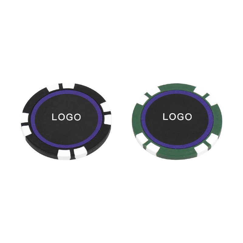 Golf Manufacturer Custom Accessories Metal Poker Chip Golf Ball Markers OEM Offset Printing any Logo 1PCS/OPP Bag 40mm*3.3mm