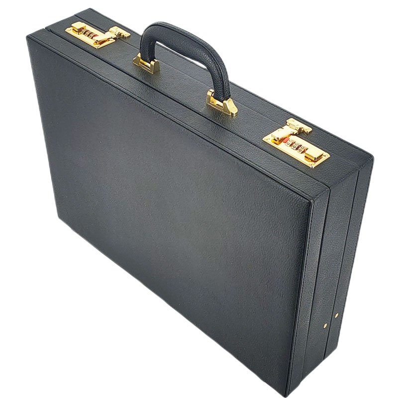 professional leather briefcase hard with custom lock sunglass display brief case customized foam for knife set